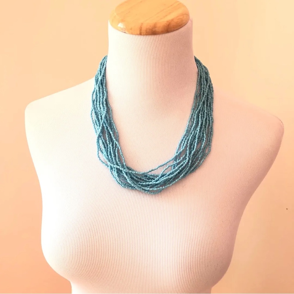 Blue Layered Necklace